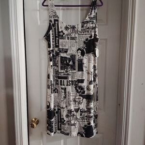 Dress- newspaper print design